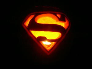 superman pumpkin